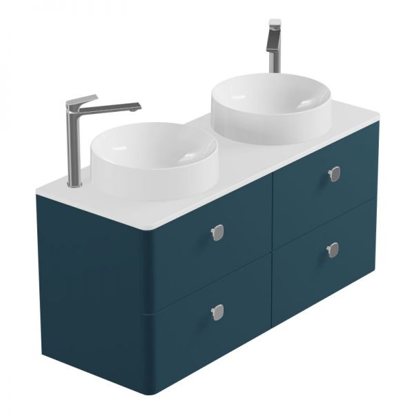 Vado Cameo Wall Hung Atlantic Blue Worktop Vanity Unit 1200mm #2