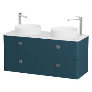 Vado Cameo Wall Hung Atlantic Blue Worktop Vanity Unit 1200mm