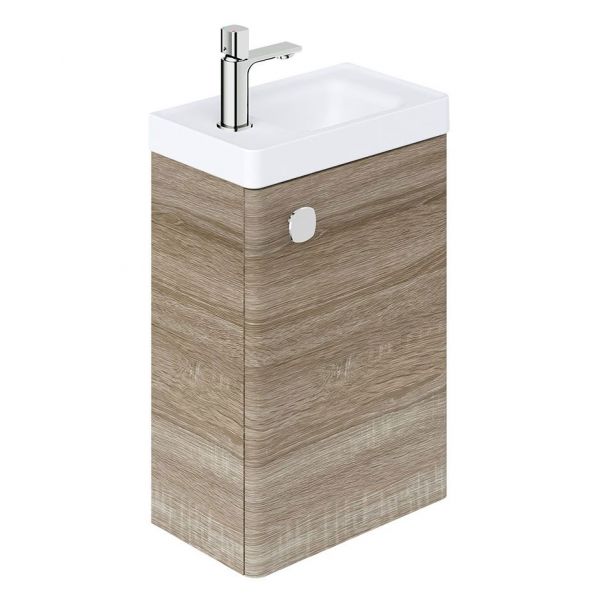 Vado Cameo Wall Hung Natural Oak Cloakroom Unit 400mm