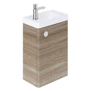 Vado Cameo Wall Hung Natural Oak Cloakroom Unit 400mm