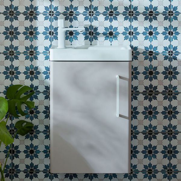 Vado Cameo Wall Hung Pink Clay Cloakroom Unit 400mm #2