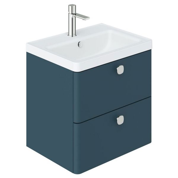 Vado Cameo Wall Hung Atlantic Blue Vanity Unit 600mm