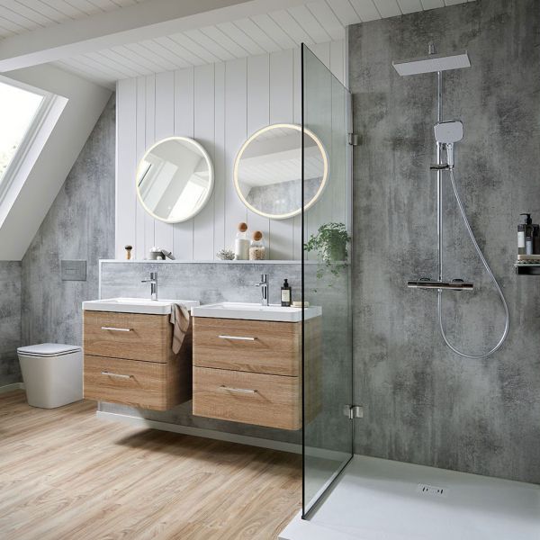Vado Cameo Wall Hung Natural Oak Vanity Unit 600mm #2
