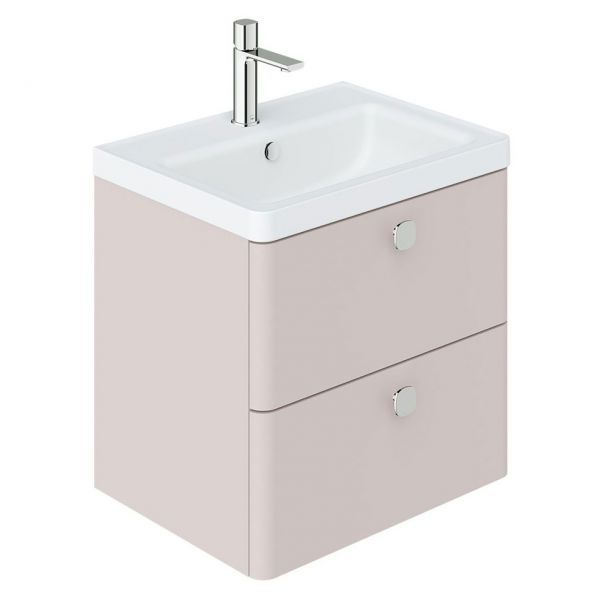 Vado Cameo Wall Hung Pink Clay Vanity Unit 600mm