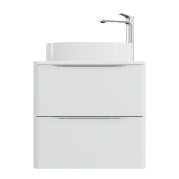Vado Cameo Wall Hung Arctic White Worktop Vanity Unit 600mm #2