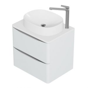 Vado Cameo Wall Hung Arctic White Worktop Vanity Unit 600mm