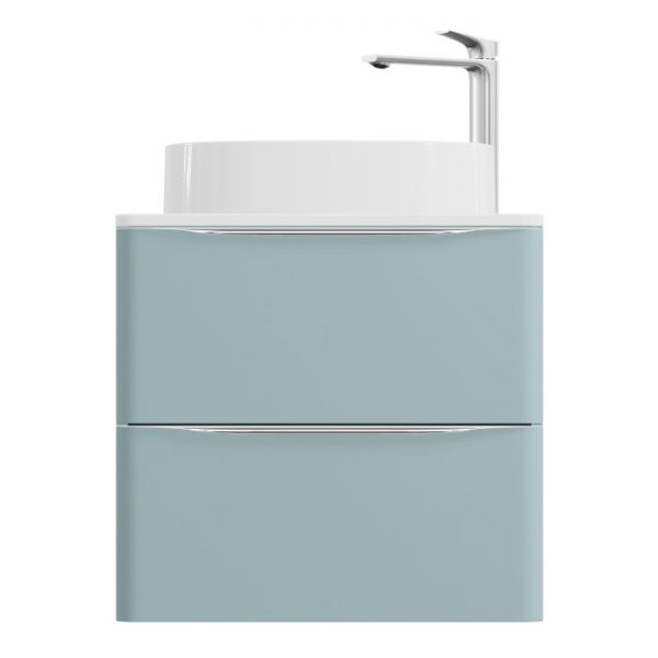 Vado Cameo Wall Hung Cove Blue Worktop Vanity Unit 600mm #2