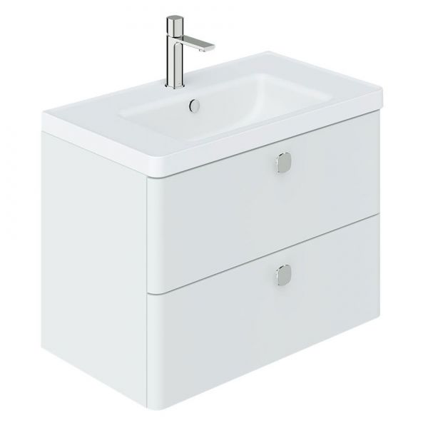 Vado Cameo Wall Hung Arctic White Vanity Unit 800mm