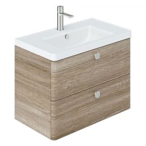 Vado Cameo Wall Hung Natural Oak Vanity Unit 800mm