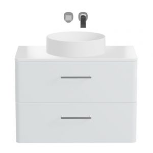 Vado Cameo Wall Hung Arctic White Worktop Vanity Unit 800mm
