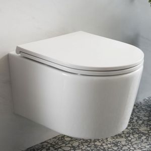 Vado Cameo Round Rimless Wall Hung Toilet