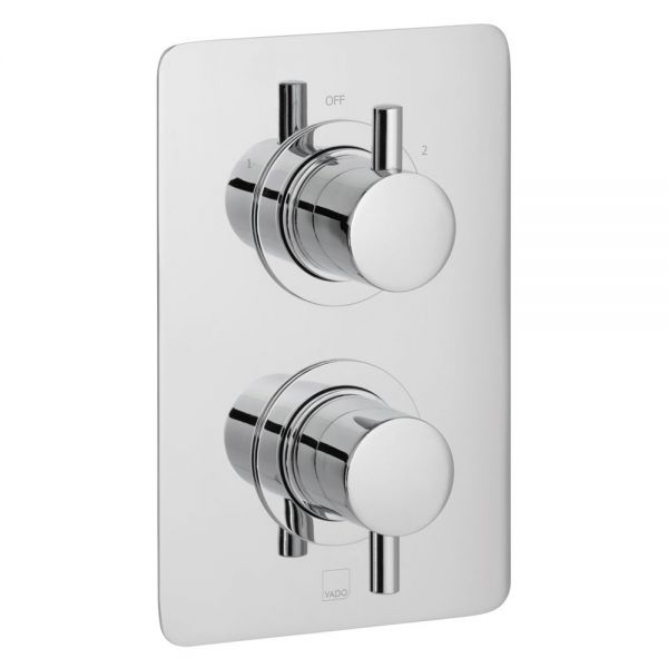 Vado Celsius Chrome 2 Outlet Thermostatic Shower Valve