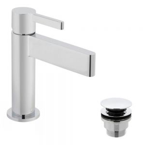 Vado Edit Chrome Mono Basin Mixer Tap with Universal Waste