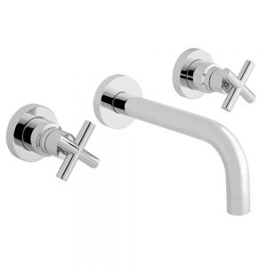 Vado Elements Chrome 3 Hole Wall Mounted Bath Filler Tap