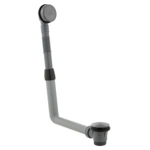 Vado Individual Brushed Gunmetal Click Clack Bath Waste