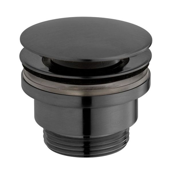 Vado Individual Brushed Gunmetal Universal Clic Clac Basin Waste