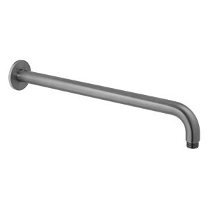 Vado Individual Brushed Gunmetal Round Wall Mounted Shower Arm