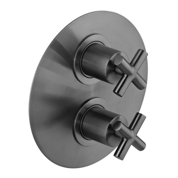 Vado Individual Elements DX Brushed Gunmetal Two Outlet Thermostatic Shower Valve