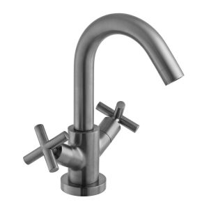 Vado Individual Elements Brushed Gunmetal Mono Basin Mixer Tap