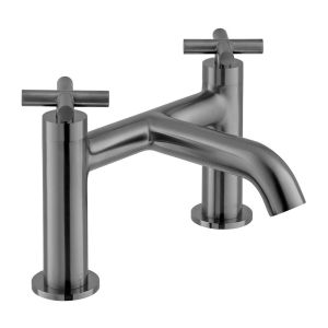 Vado Individual Elements Brushed Gunmetal Bath Filler Tap
