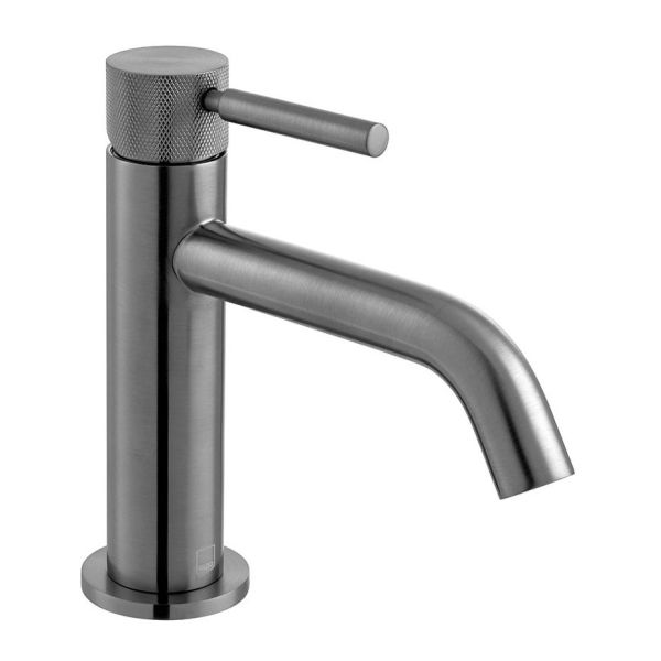 Vado Individual Origins Knurled Brushed Gunmetal Mono Basin Mixer Tap