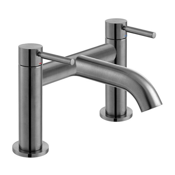 Vado Individual Origins Brushed Gunmetal Bath Filler Tap