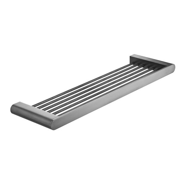 Vado Individual Photon Brushed Gunmetal Shelf 380mm