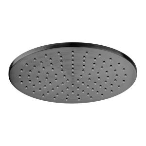 Vado Individual Brushed Gunmetal Round Shower Head 250mm