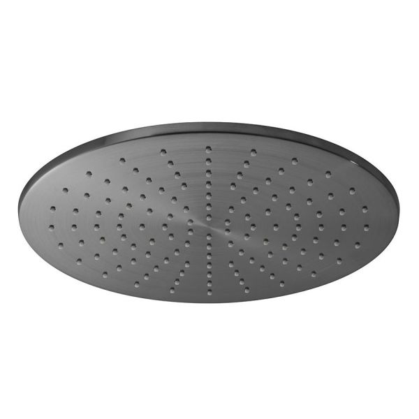 Vado Individual Brushed Gunmetal Round Shower Head 300mm