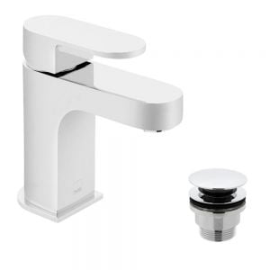 Vado Life Chrome Mono Basin Mixer Tap with Universal Waste