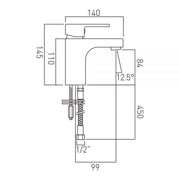 Vado Life Chrome Mono Basin Mixer Tap #2