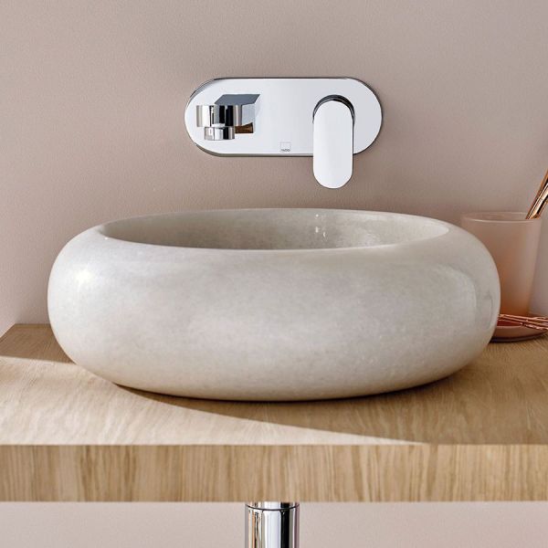 Vado Life Chrome Wall Mounted Basin Mixer Tap with 200mm Spout #2
