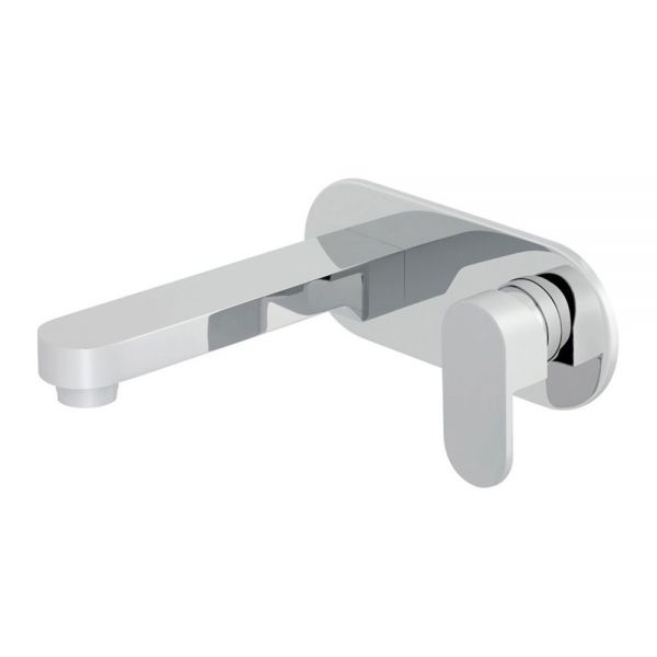 Vado Life Chrome Wall Mounted Basin Mixer Tap with 200mm Spout