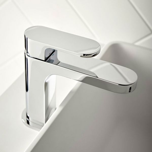 Vado Life Slimline Chrome Mono Basin Mixer Tap with Universal Waste #2