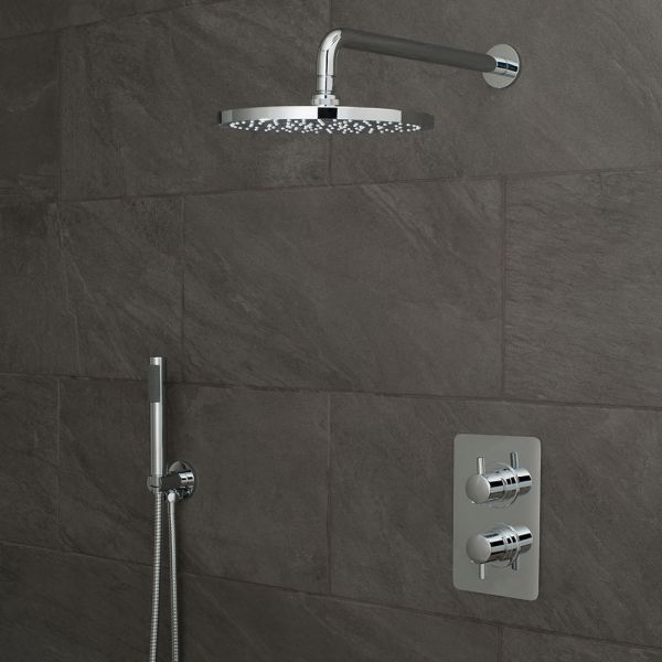Vado DX Celsius Chrome Concealed 2 Outlet Thermostatic Shower Pack #2