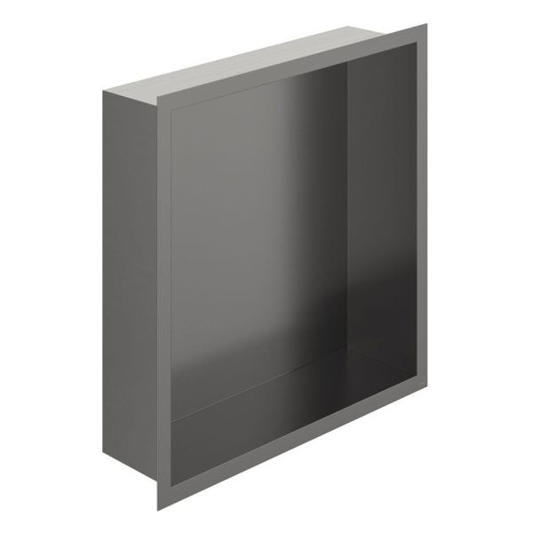 Vado Muse Pewter Shower Niche 323 x 323mm