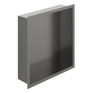 Vado Muse Pewter Shower Niche 323 x 323mm