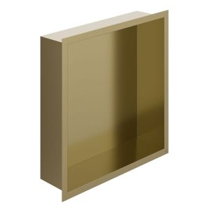 Vado Muse Satin Brass Shower Niche 323 x 323mm