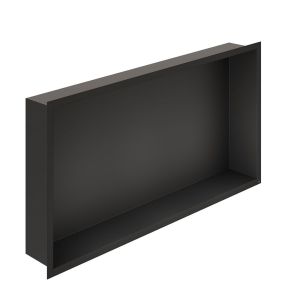 Vado Muse Matt Black Shower Niche 623 x 323mm