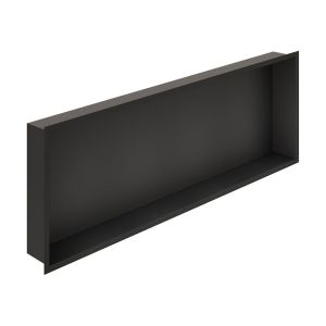 Vado Muse Matt Black Shower Niche 923 x 323mm