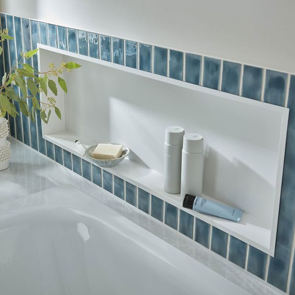 Vado Muse Matt White Shower Niche 923 x 323mm #3