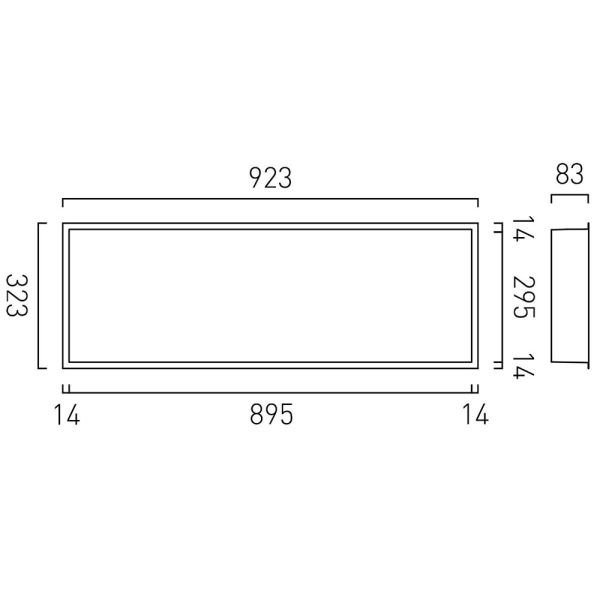 Vado Muse Pewter Shower Niche 923 x 323mm #3
