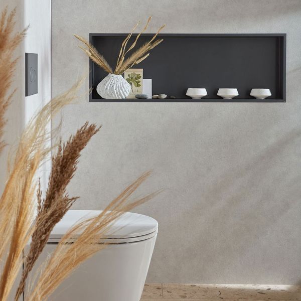 Vado Muse Pewter Shower Niche 923 x 323mm #2