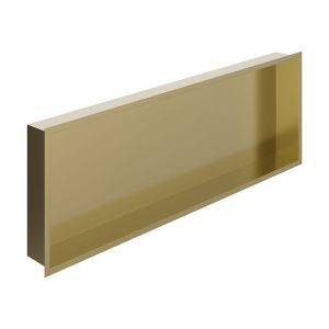 Vado Muse Satin Brass Shower Niche 923 x 323mm