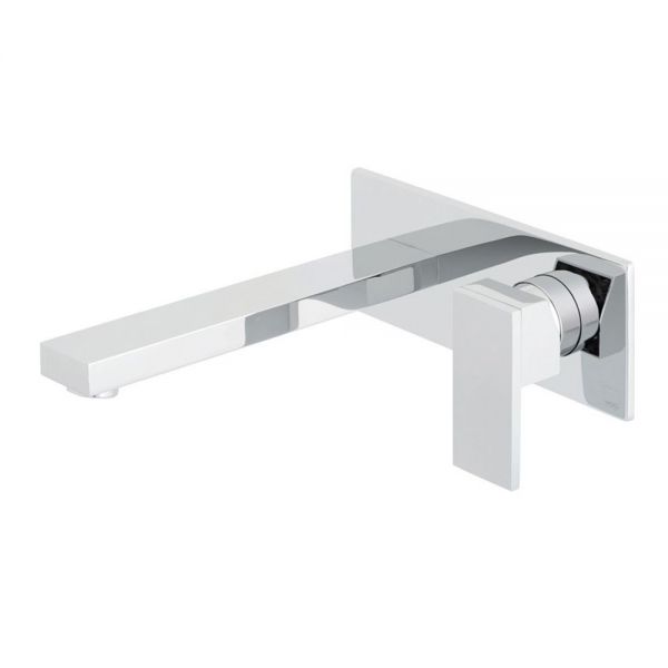 Vado Notion Chrome Wall Mounted Basin Mixer Tap with 220mm Spout