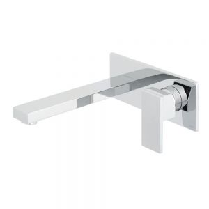 Vado Notion Chrome Wall Mounted Basin Mixer Tap with 220mm Spout