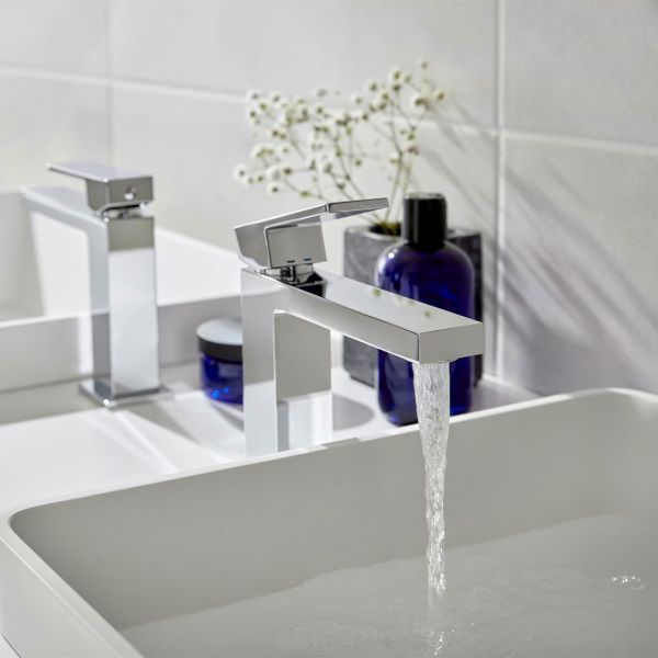 Vado Notion Chrome Mono Basin Mixer Tap with Universal Waste #3
