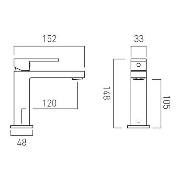 Vado Notion Chrome Mono Basin Mixer Tap #5