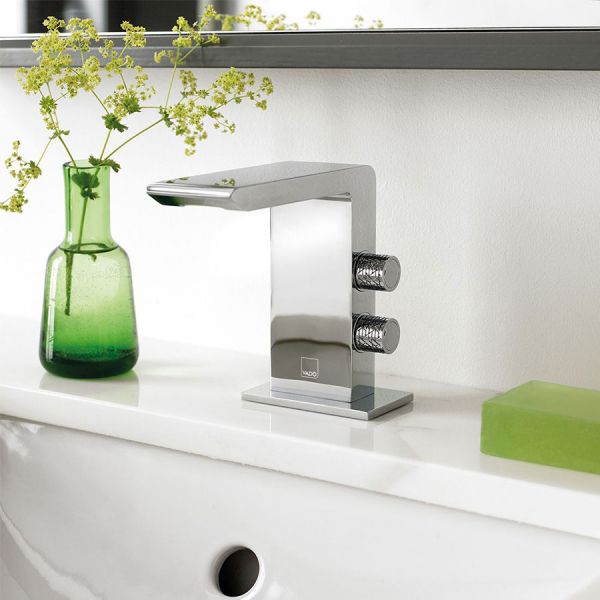 Vado Omika Chrome Mono Basin Mixer Tap with Universal Waste #3