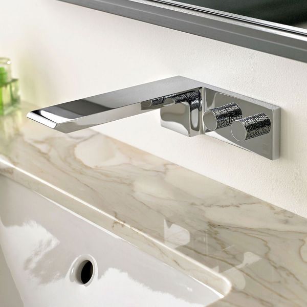 Vado Omika Chrome Wall Mounted Basin Mixer Tap #3